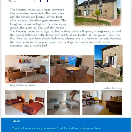 Дом отдыха House 2 Bedroom 2 Bathroom Chateau Saintonge